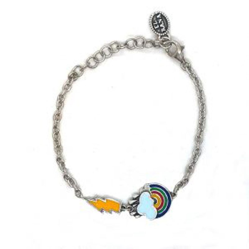 Bracciale con Arcobaleno e Fulmine