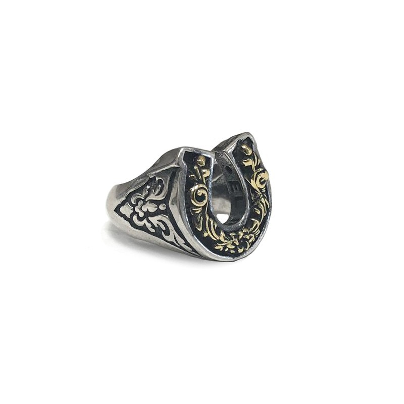Anello Mignolo Bicolor Ferro di Cavallo