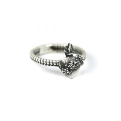 Fede Corda Cuore Sacro con Rose