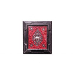 Quadro cornice fiamminga nera originale e cuori sacri