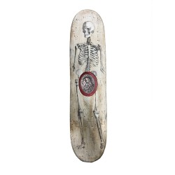 Skate bianco con scheletro ed ex voto