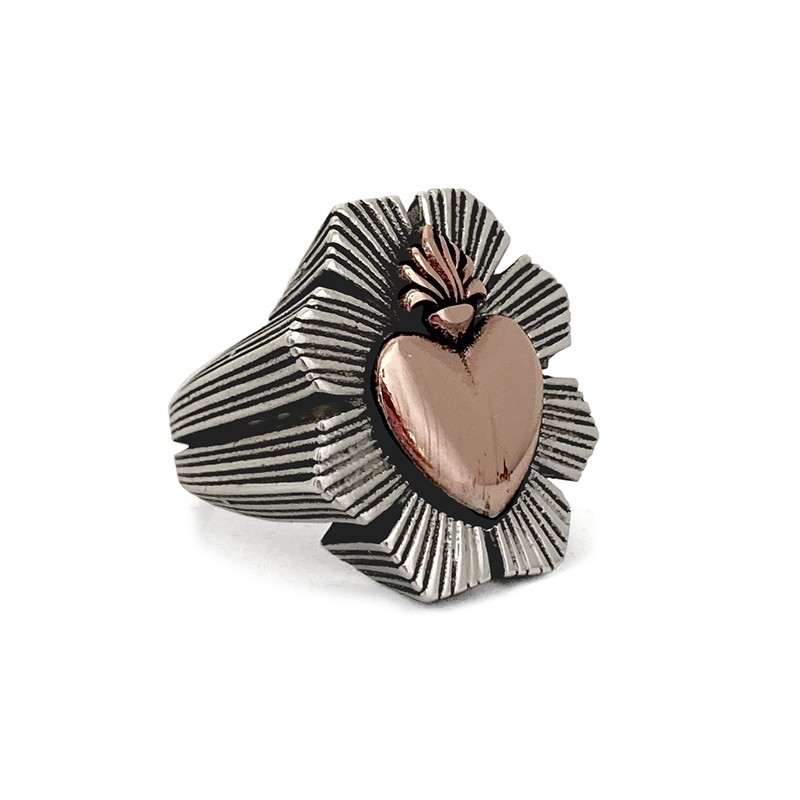 Anello Cuore Raggiato