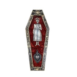 Bara memento mori con donna ex voto e cuore sacro GR