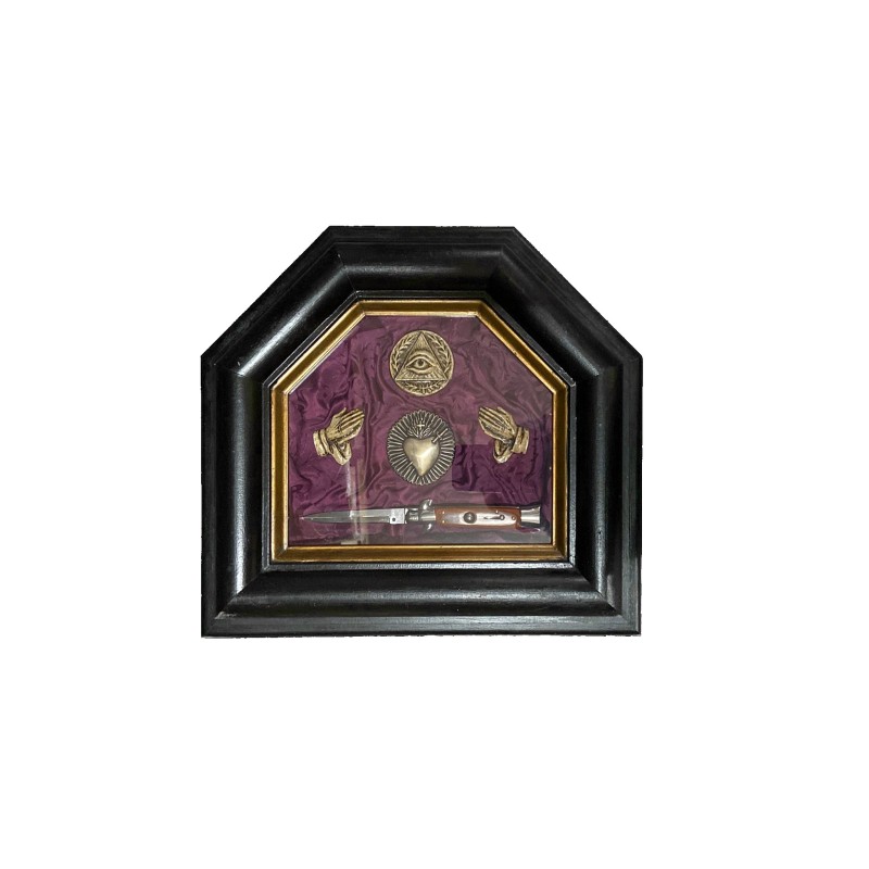 Quadro ex voto con coltello