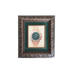 Quadro con orologio 16528 green dial rolex