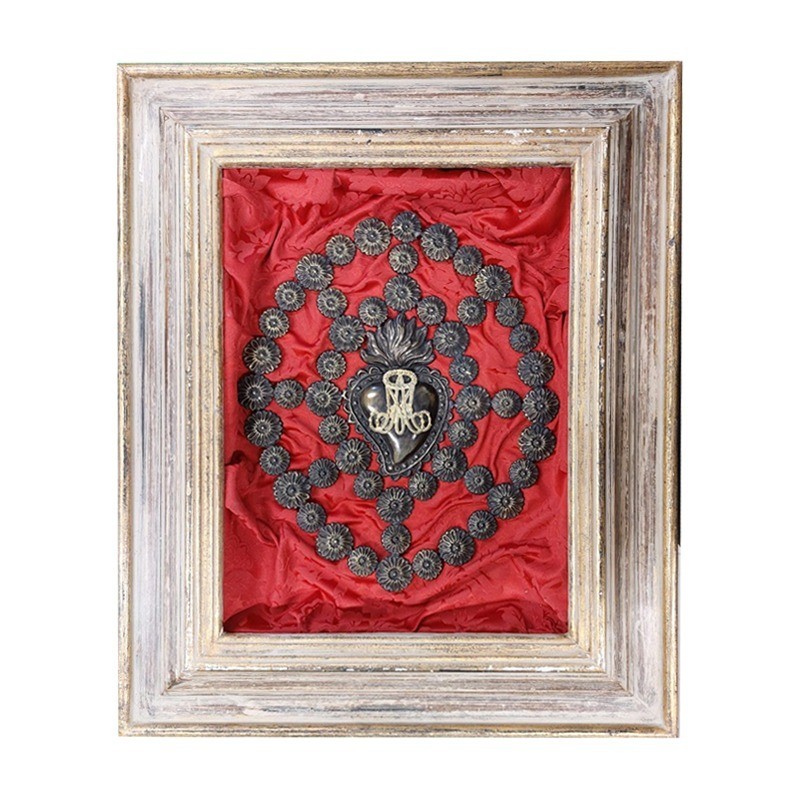 Quadro cuore sacro 59x48 cm