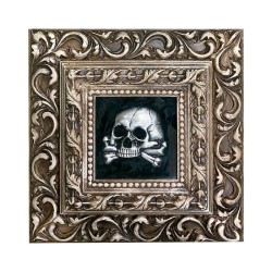 Quadro memento mori marrone 34x34