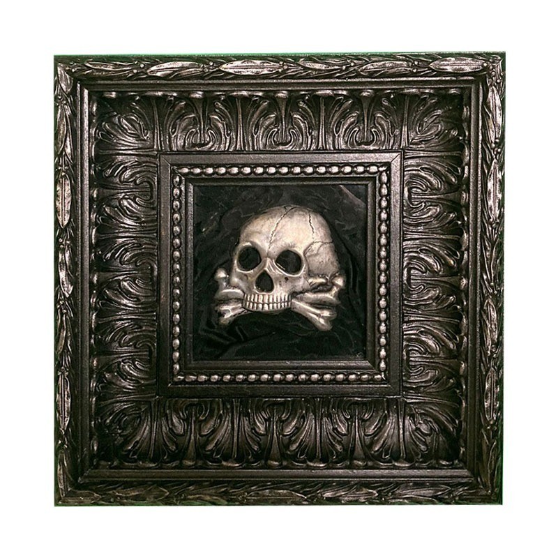 Quadro memento mori nero 32x32