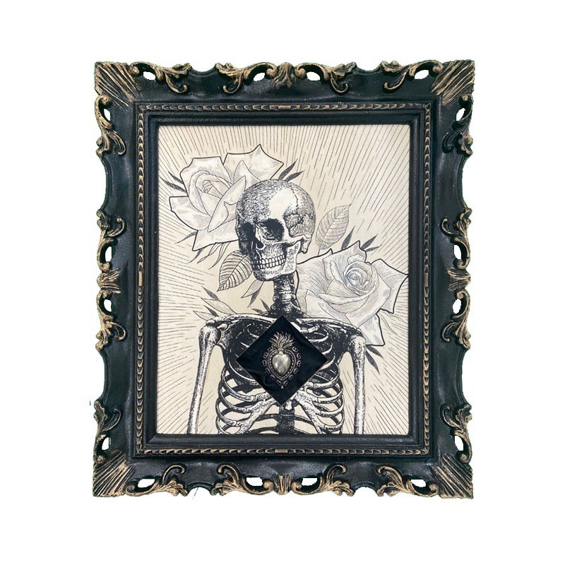 Quadro serie limitata tatuatori dipinto a mano by Gun Tattoo rombo nero