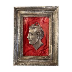 Quadro ex voto testa uomo 26x20