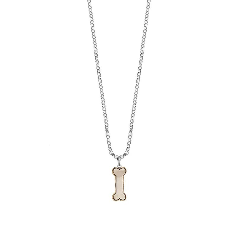 Ciondolo osso bicolor