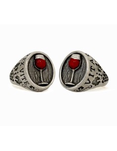 Anello calice rosso