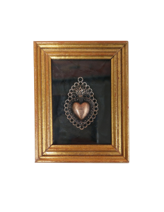 Quadretto cuore sacro oro 9x7