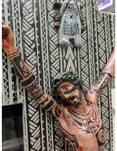 Crocifisso Tribale in stile Maori E Polinesiano | El Rana
