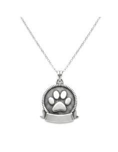 Ciondolo con impronta di zampa di gatto| Gioielli in Argento | Vendita online