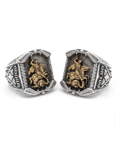 Anello San Giorgio Bicolor
