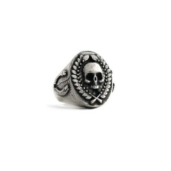 Anello Skull & Laurel